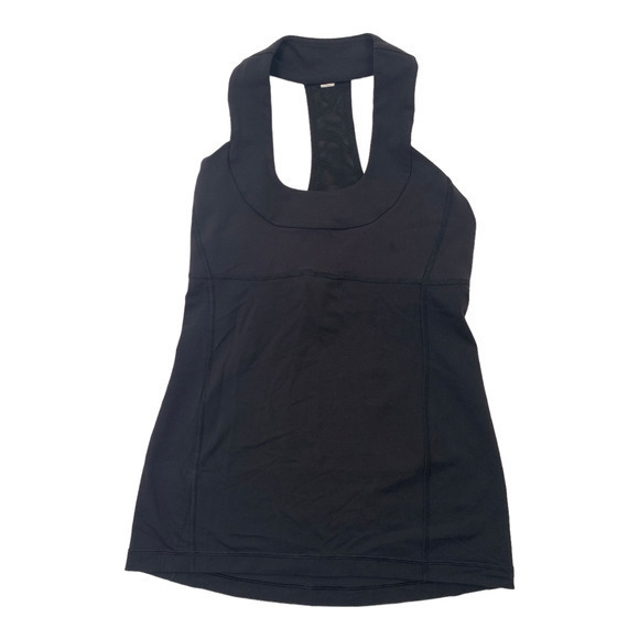 Lululemon Racerback Black Racerback‎ Top Sz 6 - Picture 1 of 4